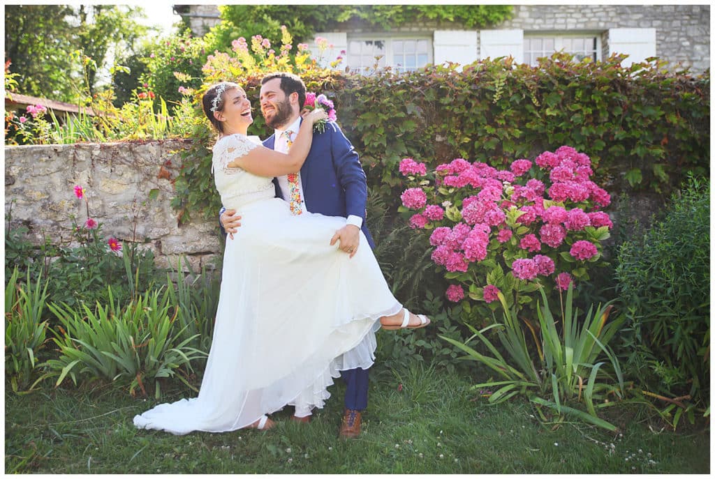 An intimate British-American destination wedding in a village near Paris, France