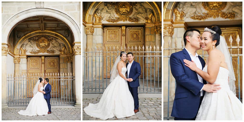 Une séance photo de mariage au Château de Fontainebleau près de Paris