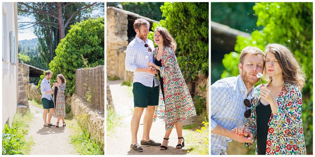 A sweet honeymoon photo session in the heart of Luberon, Provence