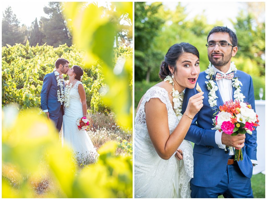 An Hawaiian wedding in Provence at Chateau La Tour Vaucros, in Sorgues near Avignon