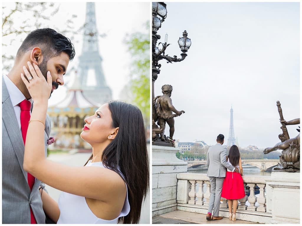 Une demande en mariage à Disneyland et une séance photo engagement dans Paris