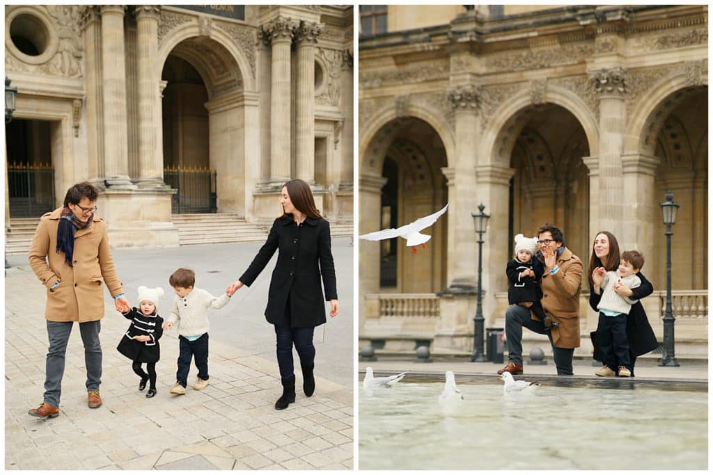 An adorable family photo session around Paris - Eiffel Tower, Montmartre and the Louvre
