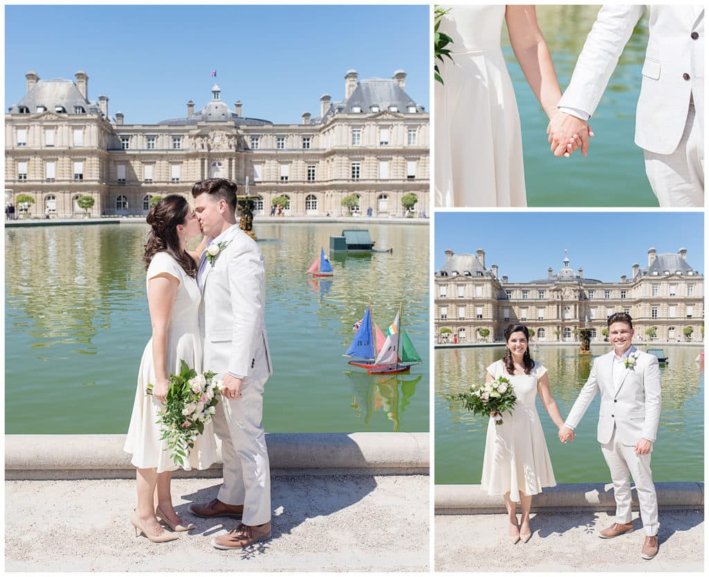 A Paris elopement at the Luxembourg Gardens and Eiffel Tower