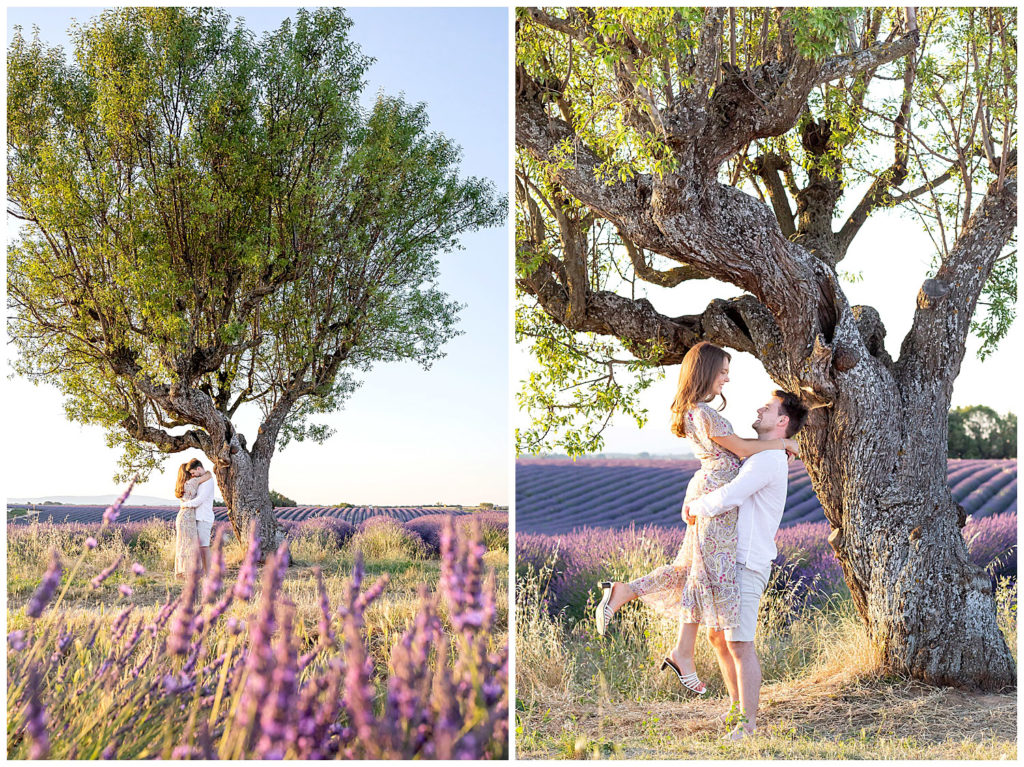 An anniversary photo session in the lavender fields of Valensole, Provence