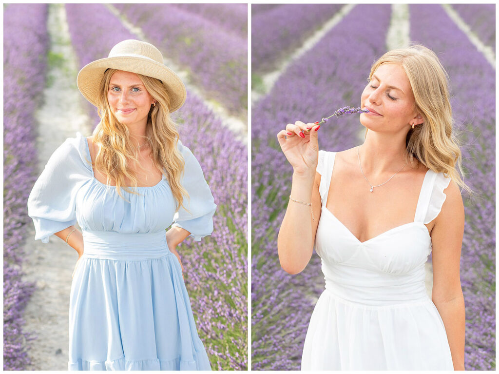 A sweet senior photo session in the lavender fields of Provence, France